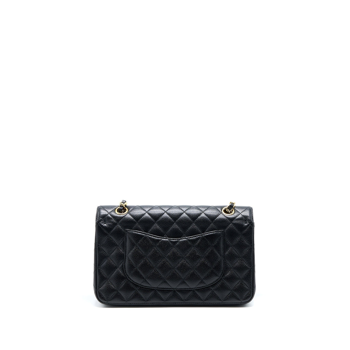 CHANEL MEDIUM CLASSIC DOUBLE FLAP BAG CAVIAR BLACK GHW