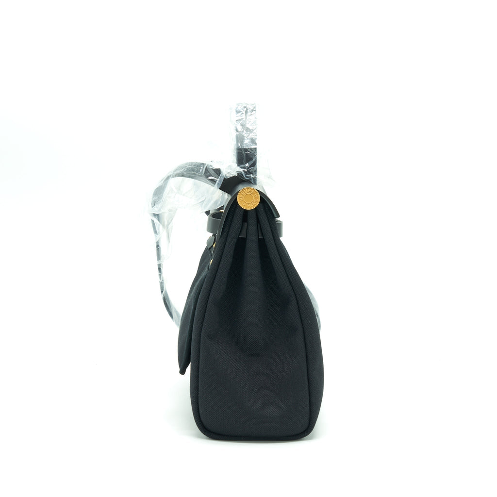 HERMES HERBAG 31 ZIP BAG BLACK GHW