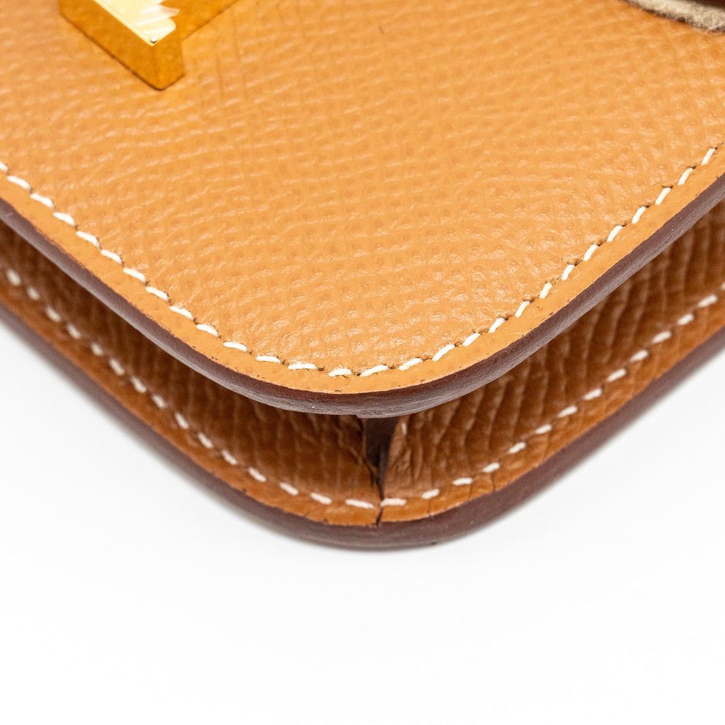 Hermes Constance Slim Epsom Gold GHW