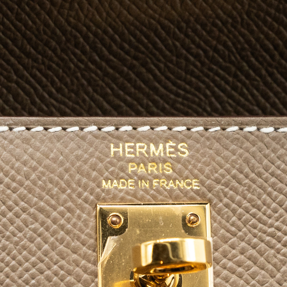 Hermes Kelly 25 Epsom etoupe GHW