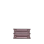 Fendi Peekaboo ISeeU Petite Cuoio Romano Leather Metallic Pink SHW