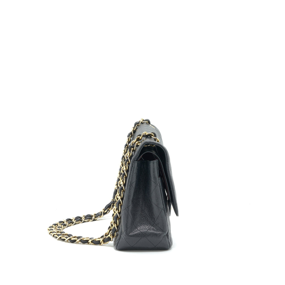 CHANEL JUMBO CLASSIC DOUBLE FLAP BAG CAVIAR BLACK GHW