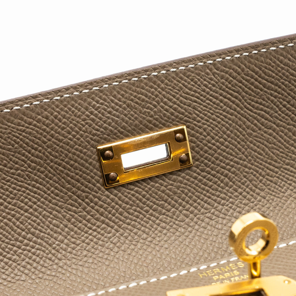 Hermes Kelly 25 Epsom etoupe GHW
