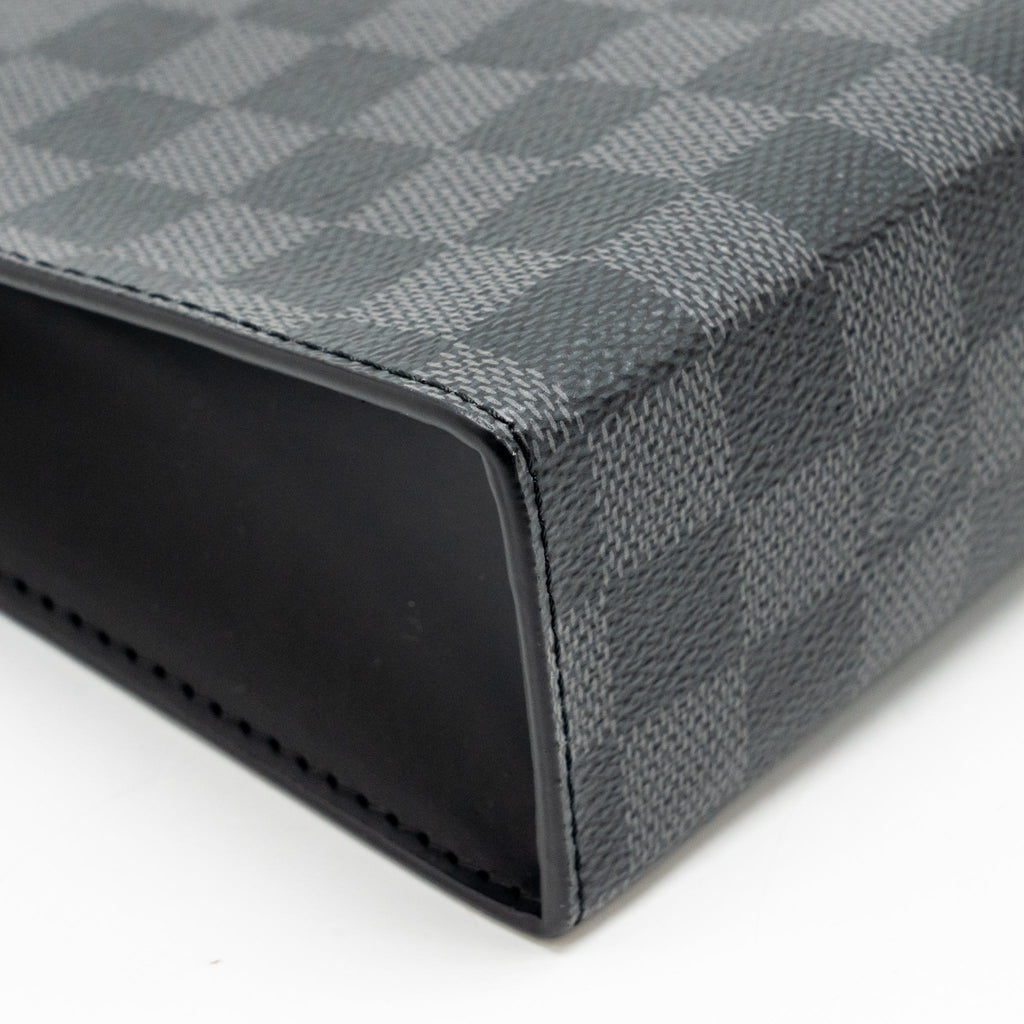 Louis Vuitton Pochette Voyage Damier Graphite Canvas Black SHW