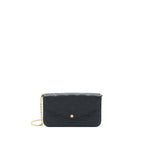 LOUIS VUITTON FELICIE POCHETTE MONOGRAM EMPREINTE BLACK GHW