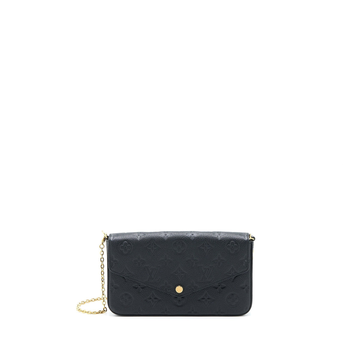 LOUIS VUITTON FELICIE POCHETTE MONOGRAM EMPREINTE BLACK GHW