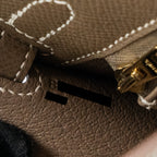 Hermes Kelly 25 Epsom etoupe GHW