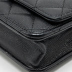 Chanel 2.55 Reissue Wallet on Chain Caviar Black GHW