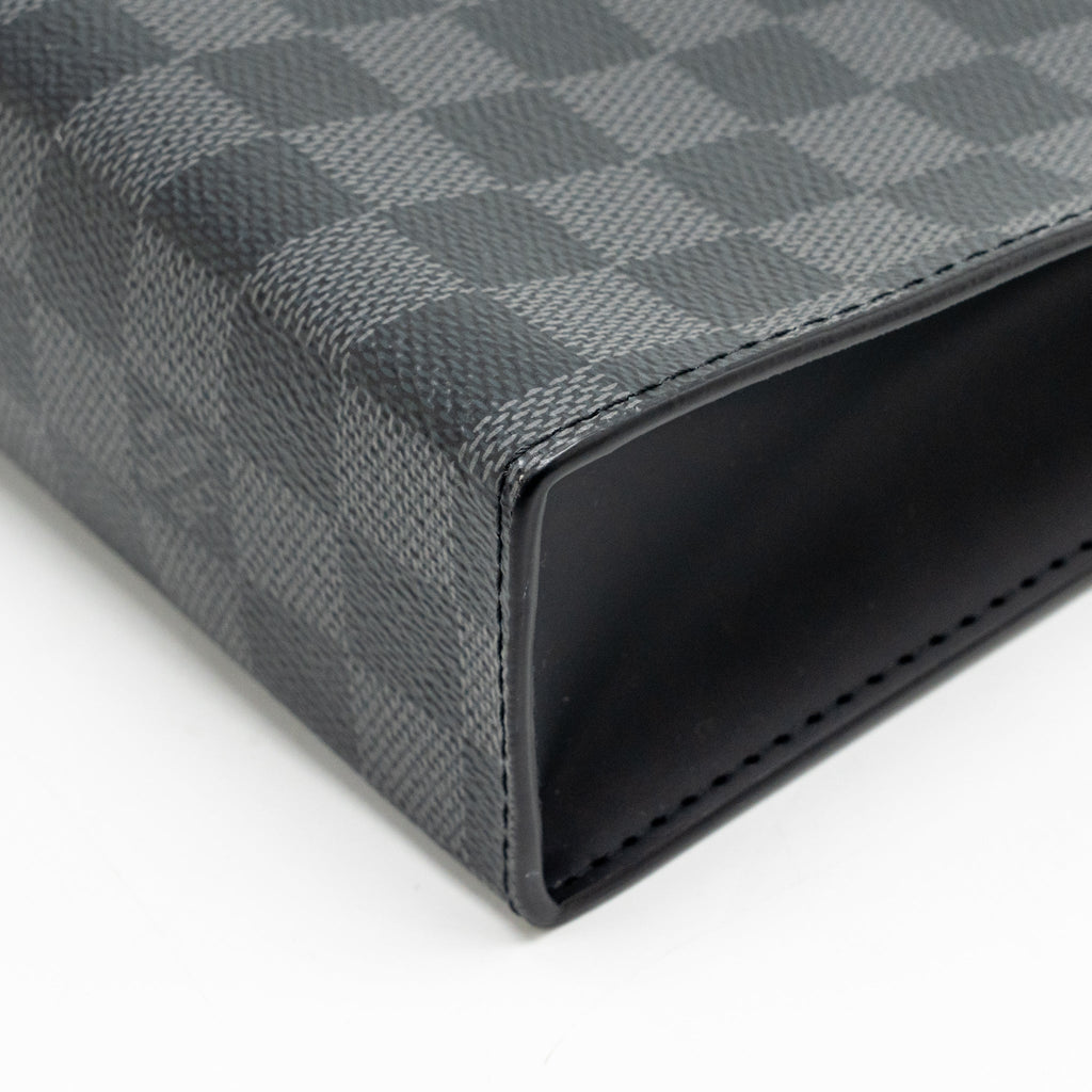 Louis Vuitton Pochette Voyage Damier Graphite Canvas Black SHW