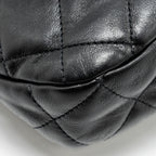 CHANEL 22K HOBO SHOULDER BAG LAMBSKIN BLACK GHW (MICROCHIP)