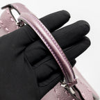 Fendi Peekaboo ISeeU Petite Cuoio Romano Leather Metallic Pink SHW