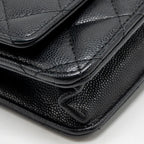 Chanel 2.55 Reissue Wallet on Chain Caviar Black GHW
