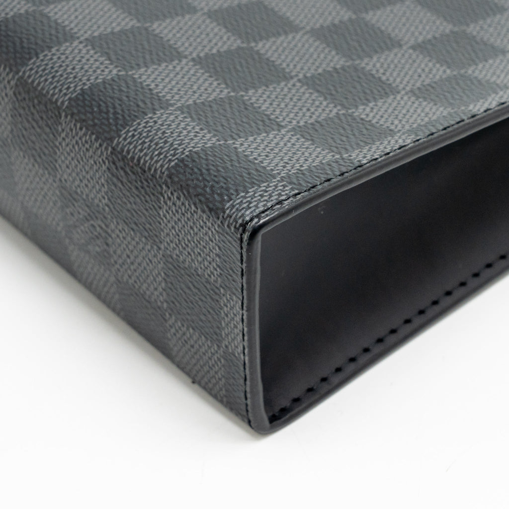 Louis Vuitton Pochette Voyage Damier Graphite Canvas Black SHW