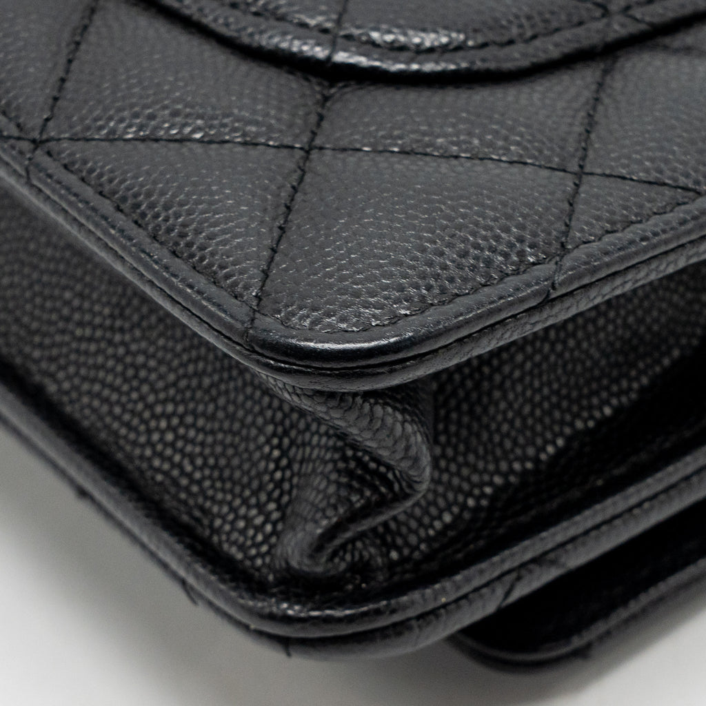 Chanel 2.55 Reissue Wallet on Chain Caviar Black GHW