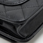 Chanel 2.55 Reissue Wallet on Chain Caviar Black GHW