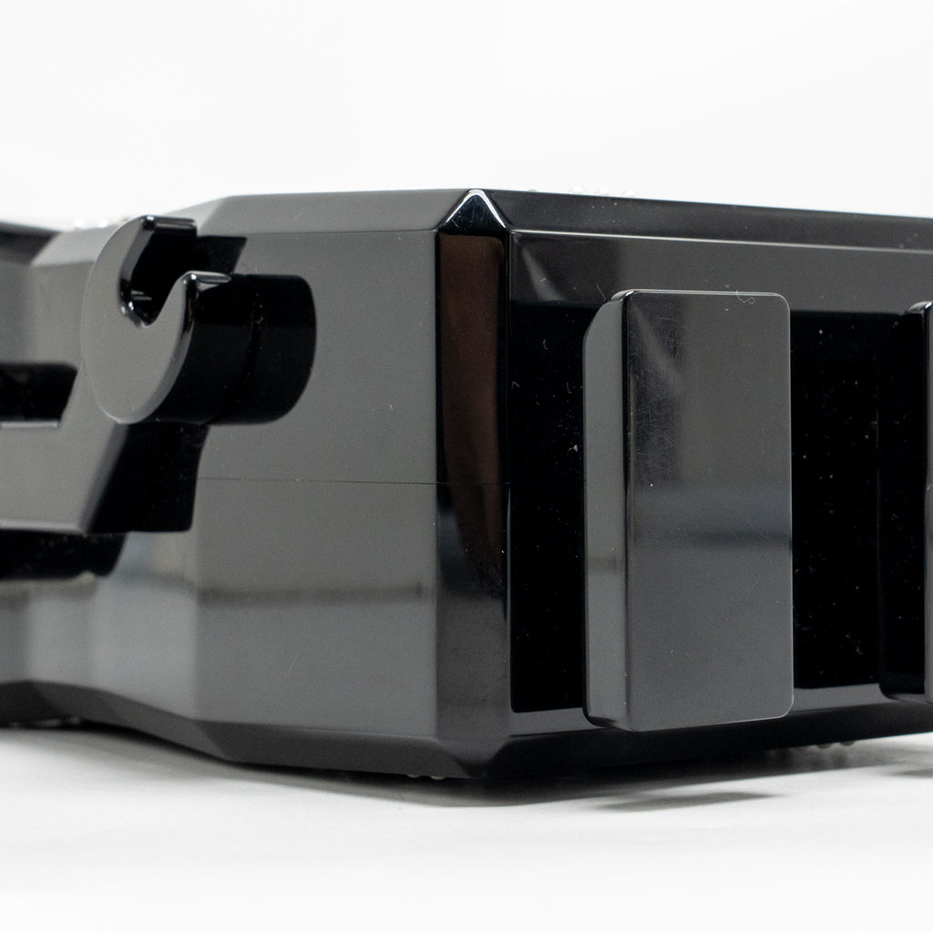 Chanel plexiglass crystal robot Minaudiere evening bag black SHW