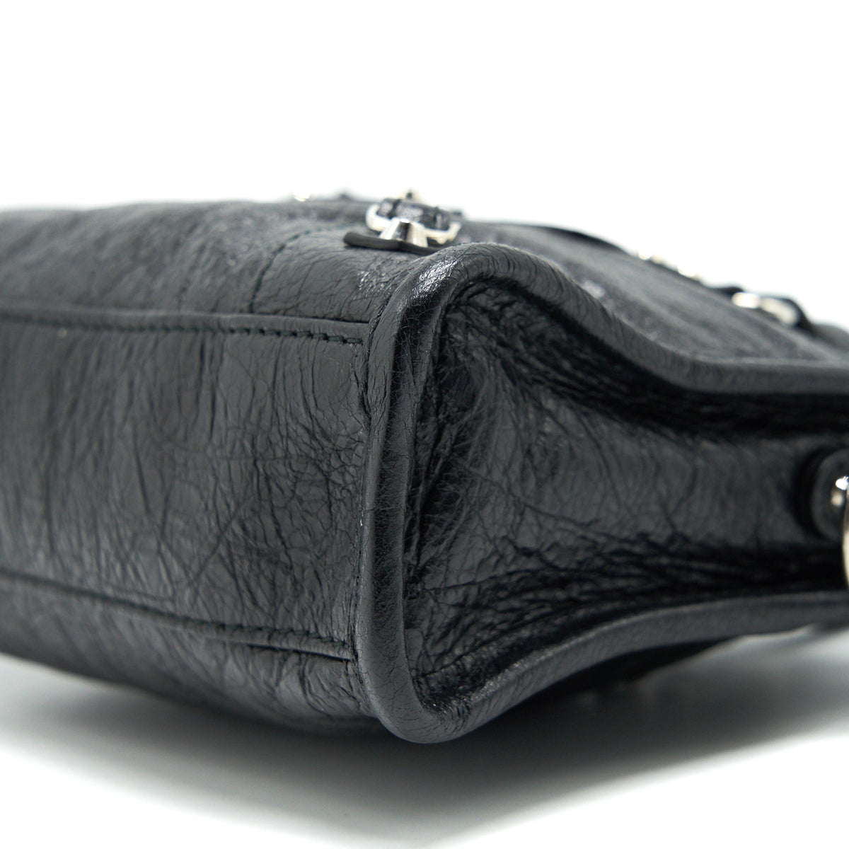 BALENCIAGA NANO CITY BAG BLACK SHW