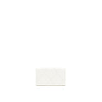 CHANEL 19 FLAP CARD HOLDER LAMBSKIN WHITE BRUSHED GHW (MICROCHIP)