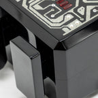 Chanel plexiglass crystal robot Minaudiere evening bag black SHW