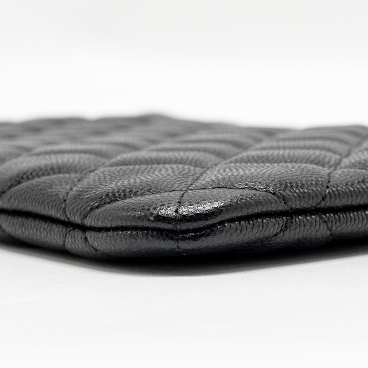 CHANEL CLASSIC O-CASE POUCH/CLUTCH CAVIAR BLACK GHW