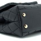 CHANEL MINI COCO HANDLE CAVIAR BLACK LGHW