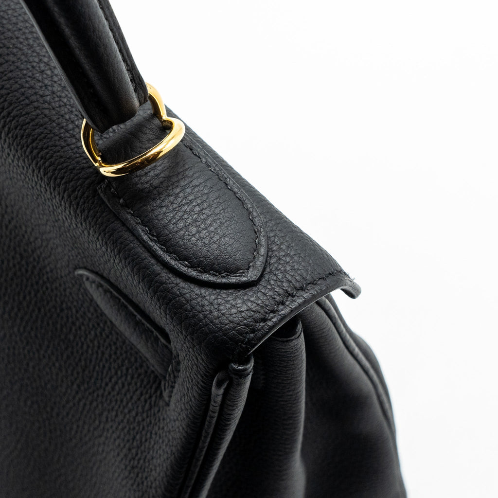 Hermes Kelly 28 Togo Black GHW