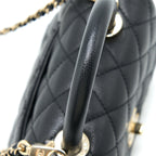 CHANEL MINI COCO HANDLE CAVIAR BLACK LGHW