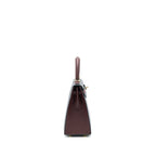HERMES KELLY 25 SPECIAL ORDER EPSOM BLACK/ ROUGE H GHW