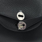 HERMES MINI LINDY BLACK SHW CLEMENCE LEATHER