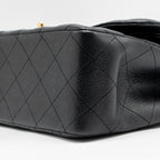 CHANEL JUMBO CLASSIC DOUBLE FLAP BAG CAVIAR BLACK GHW