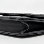 CHANEL WALLET ON CHAIN WITH PEARL CHAIN LAMBSKIN BLACK LGHW (MICROCHIP)