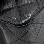 CHANEL JUMBO CLASSIC DOUBLE FLAP BAG CAVIAR BLACK GHW