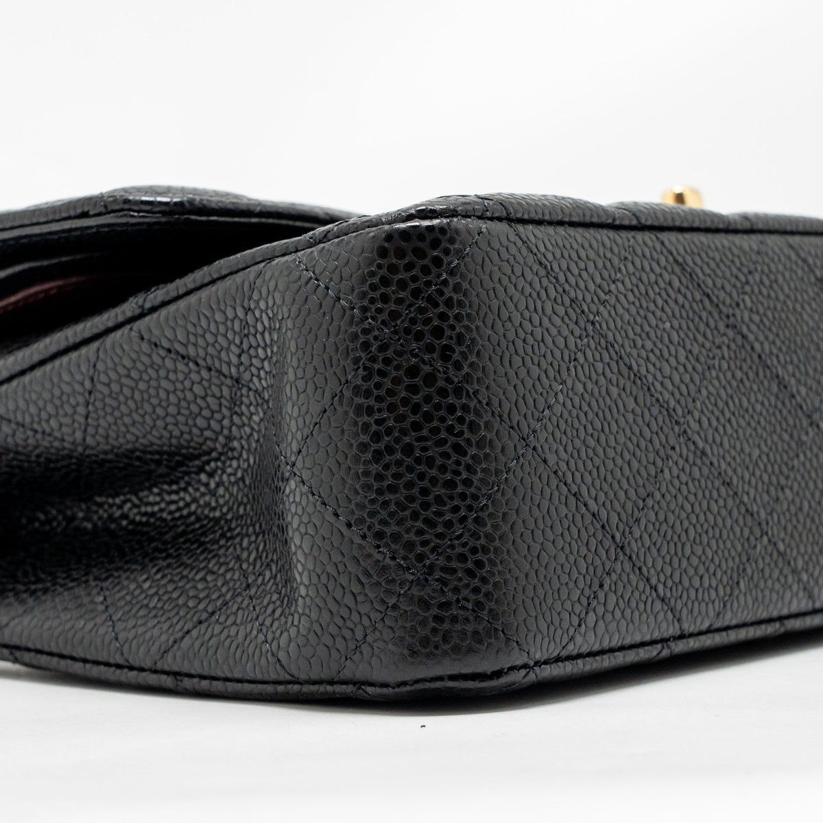 CHANEL MEDIUM CLASSIC DOUBLE FLAP BAG CAVIAR BLACK GHW (MICROCHIP)