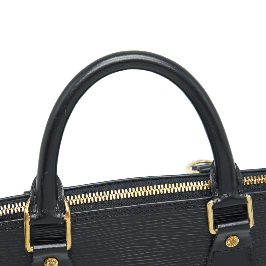 LOUIS VUITTON ALMA BAG EPI BLACK GHW