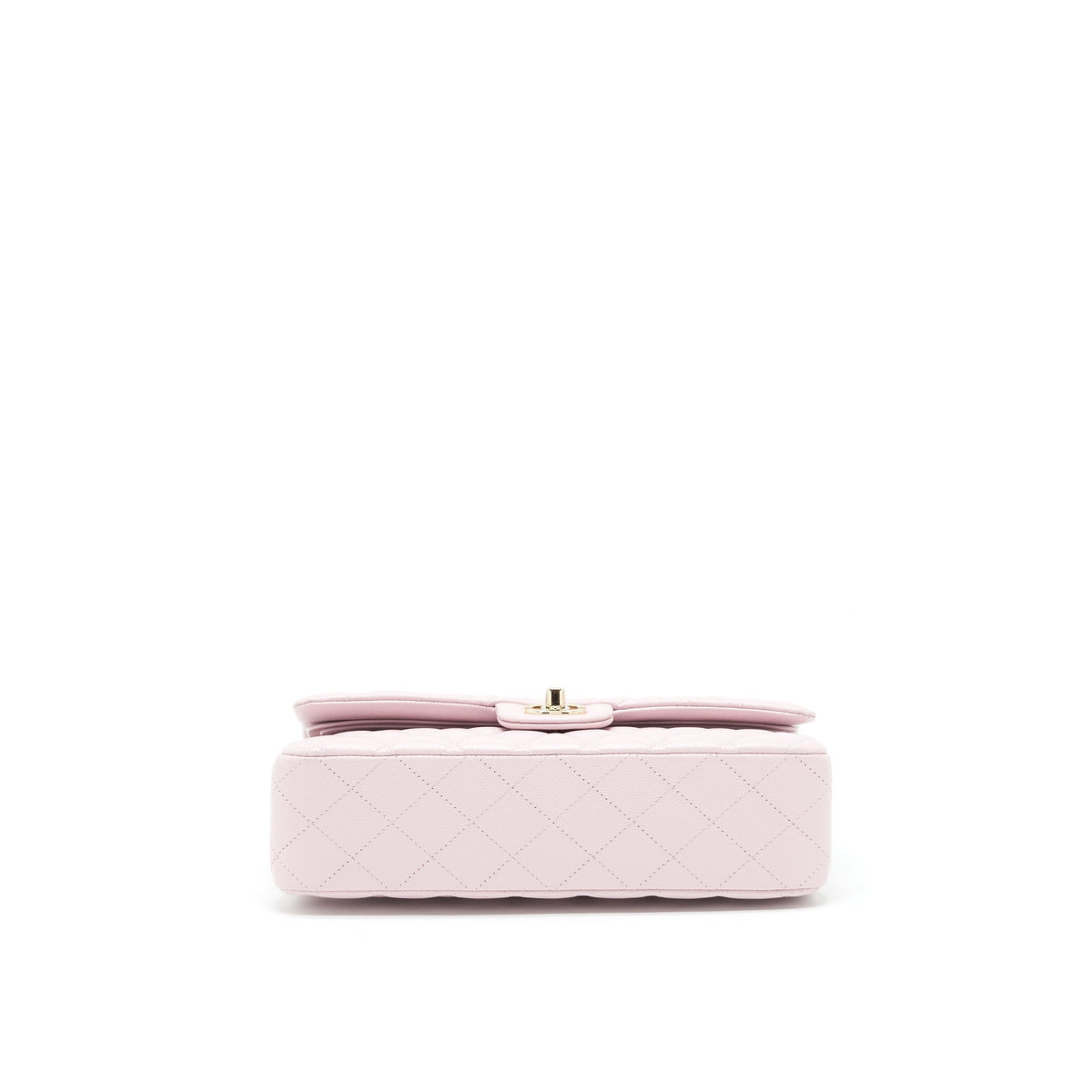 CHANEL MEDIUM CLASSIC DOUBLE FLAP BAG 21S CAVIAR LIGHT PINK LGHW