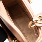 DIOR MICRO LADY DIOR CANNAGE LAMBSKIN ROSE DES VENTS LGHW