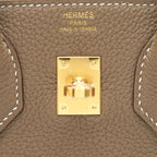 HERMES BIRKIN 25 TOGO LEATHER ETOUPE GHW