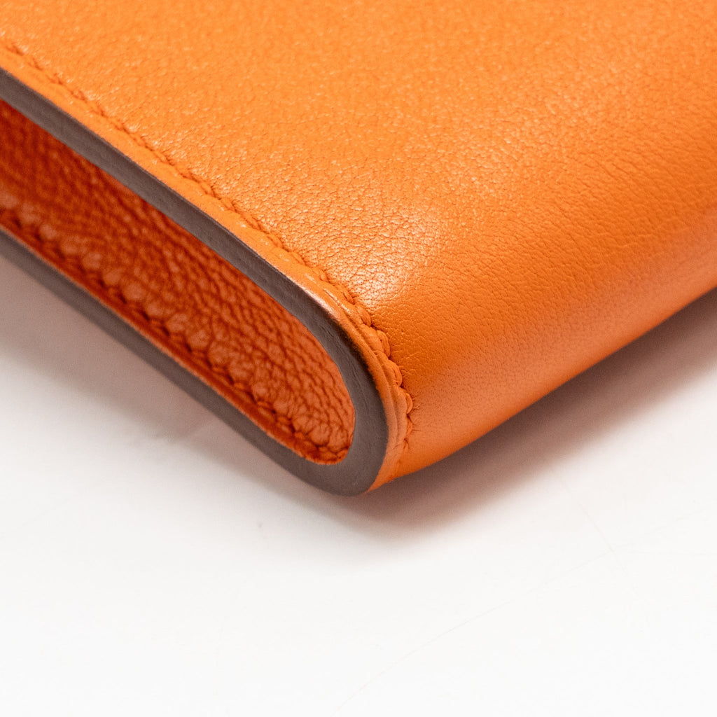 Hermes Kelly Cut Bag Evercolor Orange SHW