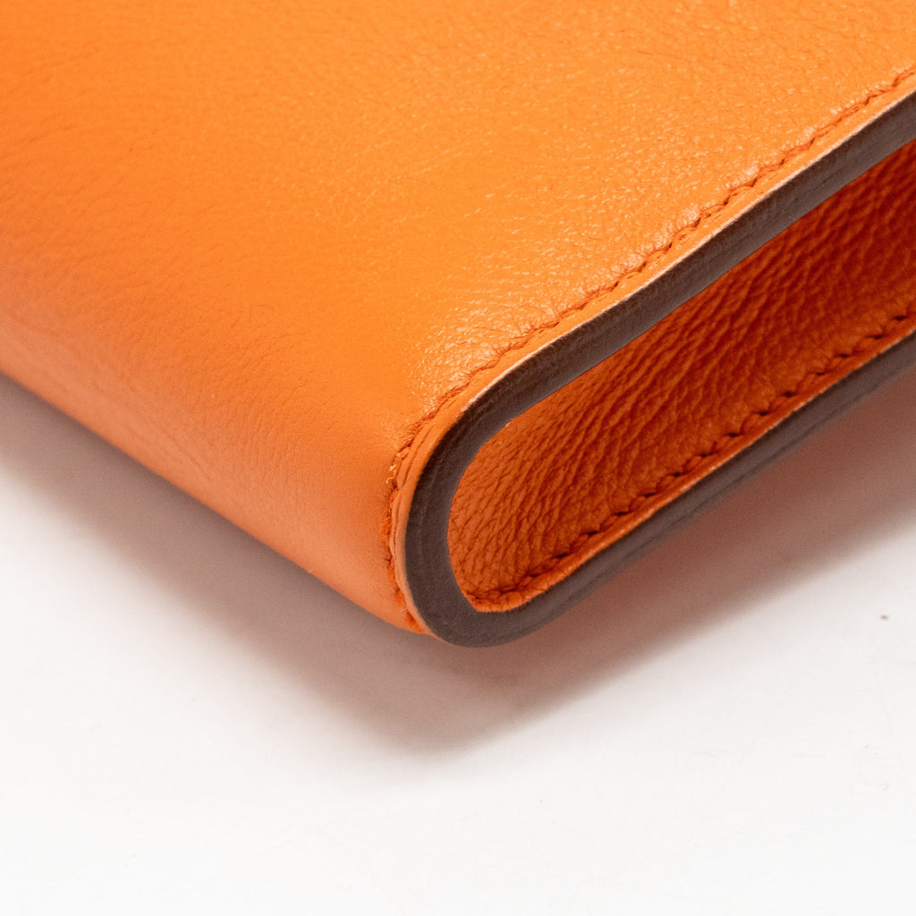 Hermes Kelly Cut Bag Evercolor Orange SHW