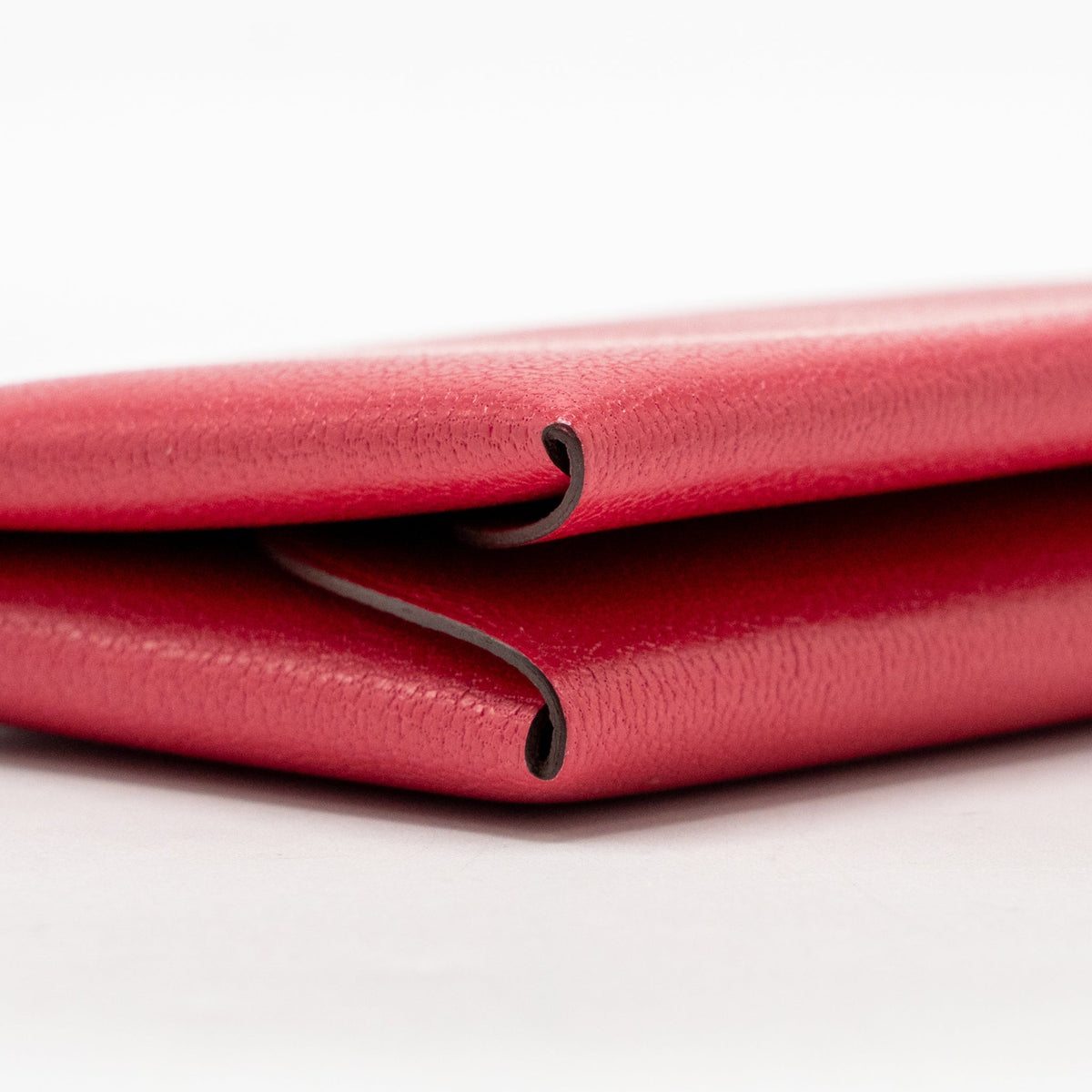 Hermes Calvi Duo Card Holder Chèvre Mysore Rose Extreme SHW
