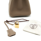 HERMES BIRKIN 25 TOGO LEATHER ETOUPE GHW