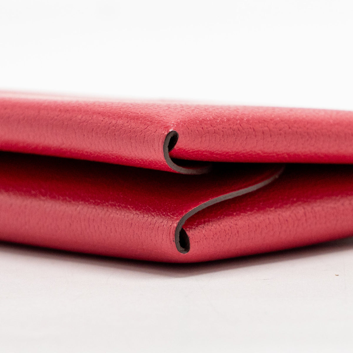Hermes Calvi Duo Card Holder Chèvre Mysore Rose Extreme SHW