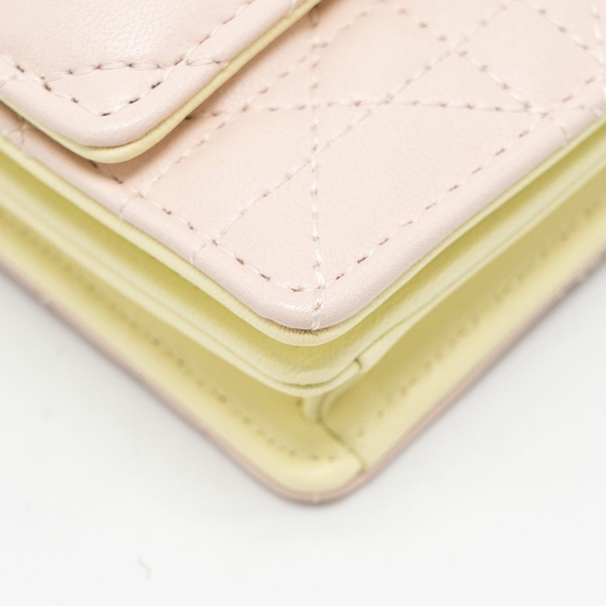 DIOR MY DIOR MINI BAG LAMBSKIN LIGHT PINK/LIGHT YELLOW LGHW