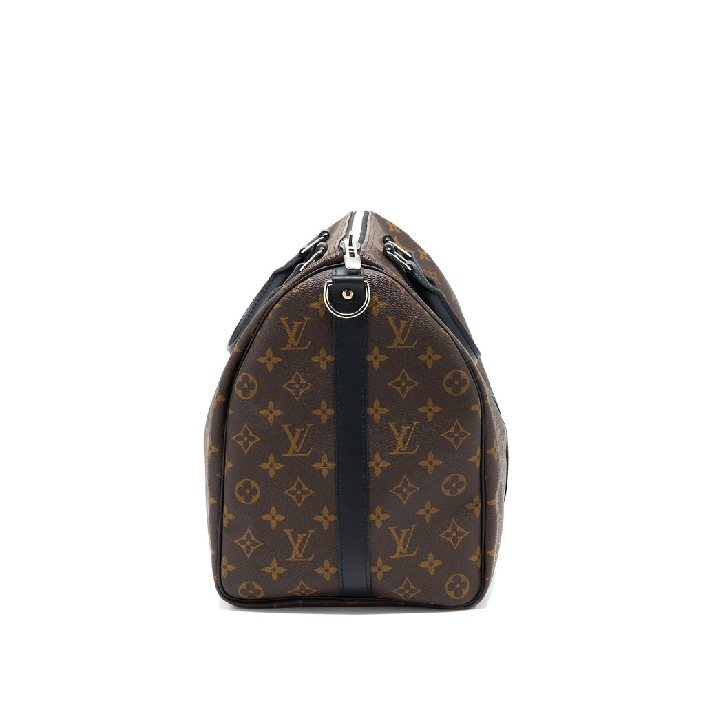 LOUIS VUITTON KEEPALL BANDOULIERE 45 MONOGRAM MACASSAR CANVAS SHW