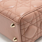 DIOR MY ABCDIOR SMALL LADY DIOR LAMBSKIN Dark Pink LGHW