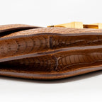 Hermes Mini Constance Alligator Mississippiensis Mat Gold GHW