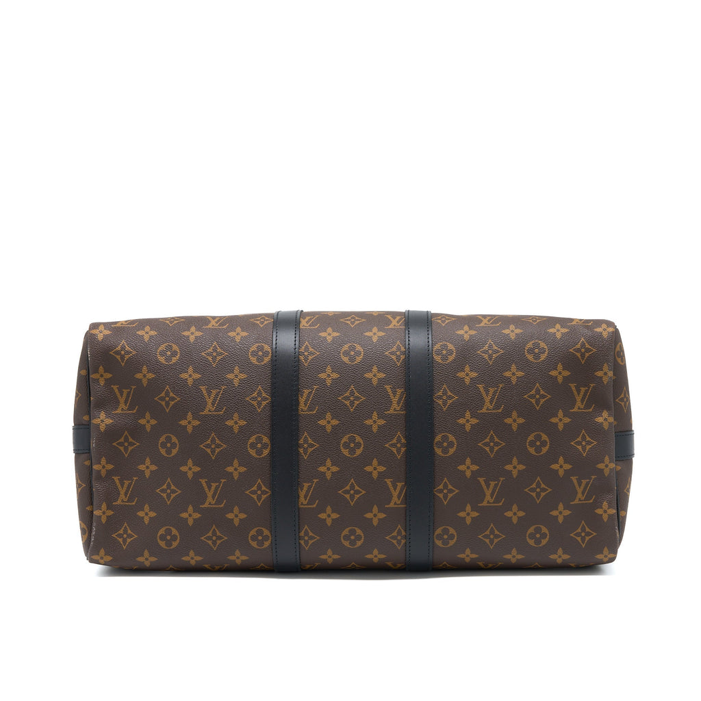 LOUIS VUITTON KEEPALL BANDOULIERE 45 MONOGRAM MACASSAR CANVAS SHW
