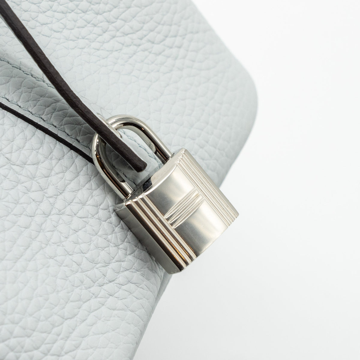 Hermes picotin 18 lock bag clemence blue pale SHW