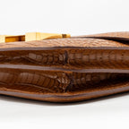 Hermes Mini Constance Alligator Mississippiensis Mat Gold GHW