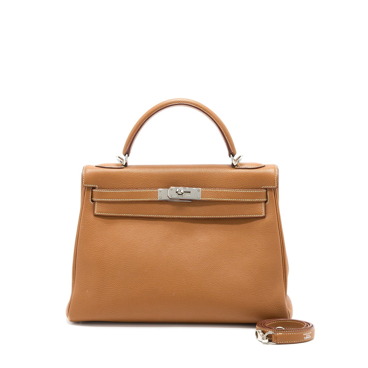 HERMES KELLY 32 CALFSKIN GOLD SHW